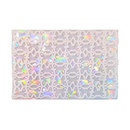 Holografische Schmetterlings-Silikonform mit Loch, Licht und Charm, Harzformen, Kunst, Epoxidguss, Schmetterling, Tier-Anhänger, Handwerk, einzigartiges Design, handgefertigt von ERRORY