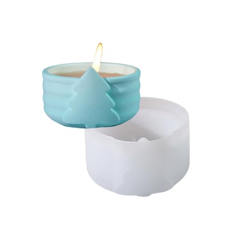 Kreative Ornament-Formen aus Silikon zum Basteln, Weihnachtsmotiv, Harz, Kunstformen, Silikon-Schmuckschatulle, Form für Kerzenständer, flexible Formen von ERRORY