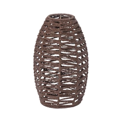 Lampenschirm aus gewebtem Rattan, für Deckenleuchter, Kronleuchter, Lampenschirme für Zuhause, Schlafzimmer, Wohnzimmer, Dekoration, handgewebter Kronleuchter-Lampenschirm von ERRORY