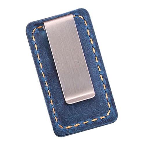 Leder-Stifthalter mit Clip, 4,1 x 7,1 cm, Stifthalter, einzelner Schlitz für Tagebücher, Notizbuch, Planer, Ordner, Klemmbrett, Klassenzimmer, Leder-Organizer von ERRORY