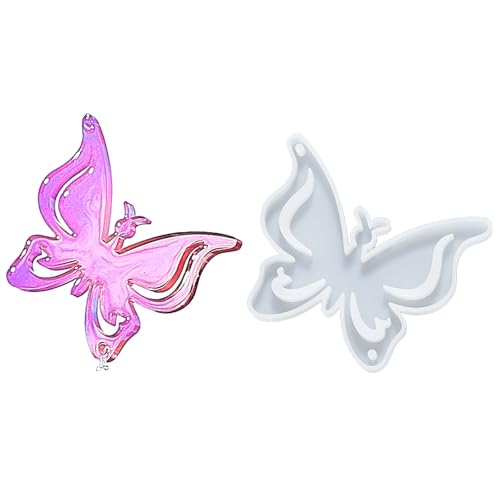 Leicht zu reinigende Silikon-Schmuckformen, Mehrzweck-Anhänger, Charm-Werkzeug, Schmetterling, Mond, Sonne, Designs, Zubehör, Silikon-Schmuckformen von ERRORY