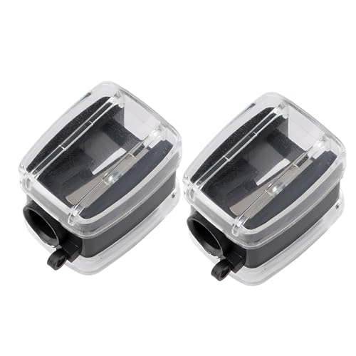 Make-up-Bleistiftspitzer mit Waschbürste, Einzelloch, Kosmetik für Lippenkonturenstifte, Augenbrauenstifte, Holz von ERRORY