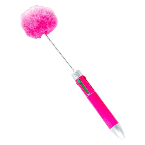 Mehrfarbiger Kugelschreiber, 4 Farben in 1, Perlenstift, einziehbarer Kugelschreiber für Weihnachtsstrumpffüller, einfach zu bedienen und Mehrfarbiger Kugelschreiber, 4 Farben in 1, Perlenstift, einziehbarer Kugelschreiber für Weihnachtsstrumpffüller, einfach zu bedienen und von ERRORY