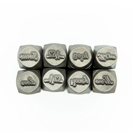Metallmeißel für Schmuckherstellung und Schnitzerei, praktische Schmuckausrüstung für Goldschmiede und Handwerker, Amboss, 8 Stück von ERRORY