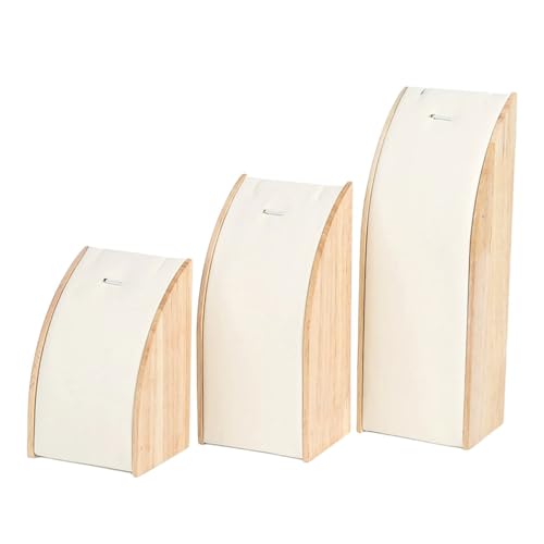 Modisches, stabiles Schmuckständer aus Massivholz, 3-teiliges Set für Halskette und Anhänger, Ausstellung, Organisation, Schmuckständer Modisches, stabiles Schmuckständer aus Massivholz, 3-teiliges Set für Halskette und Anhänger, Ausstellung, Organisation, Schmuckständer von ERRORY