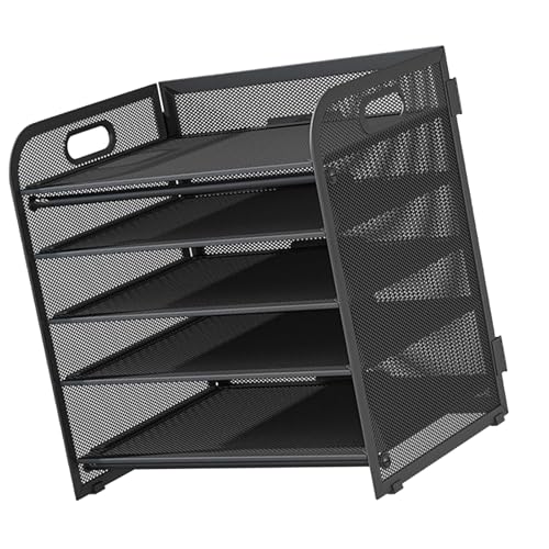 Multifunktionaler Aktenordner mit ausziehbarer Schublade und 2 Stifthaltern, platzsparend, Büro-Schreibtisch-Organizer, Dokumenten-Organizer von ERRORY
