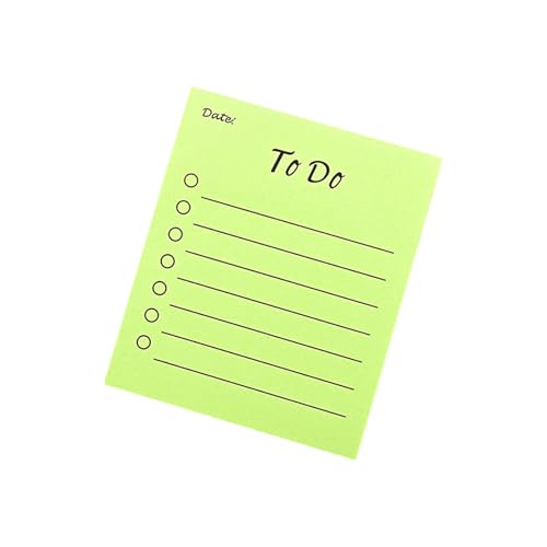 Multifunktionaler Notizblock, liniert, Schreibblock, Papier, praktische Haftnotizen, schöne Notizen, Schulbedarf, To-Do-Liste, Memos, Stickier, liniert, Schreiben, Schule, Bürobedarf von ERRORY