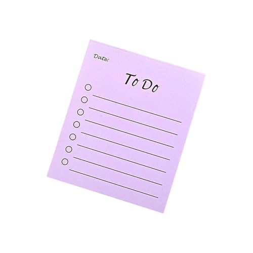 Multifunktionaler Notizblock, liniert, Schreibblock, Papier, praktische Haftnotizen, schöne Notizen, Schulbedarf, To-Do-Liste, Memos, Stickier, liniert, Schreiben, Schule, Bürobedarf von ERRORY