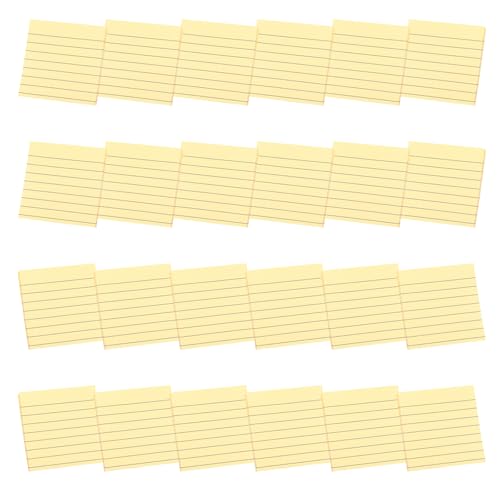 Notizblock, liniert, bunt, Papier, liniert, Notizblöcke, Notizblöcke, Schulbedarf, liniert, bunt, Geschenk, 24 Stück von ERRORY