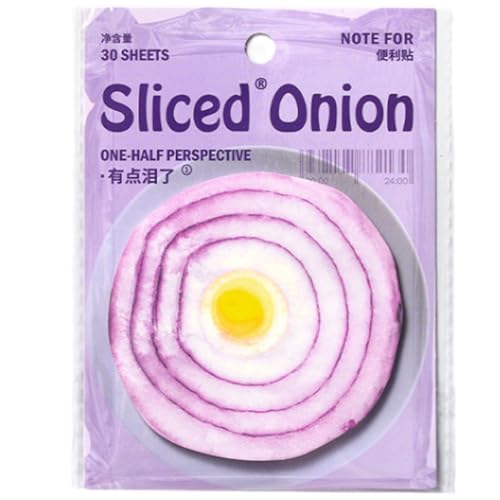 Notizpapier mit Obst- und Gemüsemotiven, 30 Blatt/Block, Haftnotizen, Taschennotizen, kleiner Schreibblock für Büro-Schreibtischzubehör von ERRORY