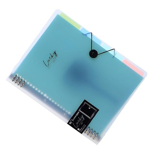 Ordner mit 8 Ringen, 30,5 x 24,4 cm, für 220 Blatt, für Dateien, Dokumente, Präsentation, Organisation, Büro, Schulbedarf, abnehmbarer Ordner von ERRORY