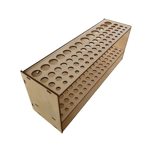 Pinselhalter, 67 Löcher, Holzregal, Künstlerpinselhalter, Wandmontage, mehrere Löcher, Stift-Organizer von ERRORY