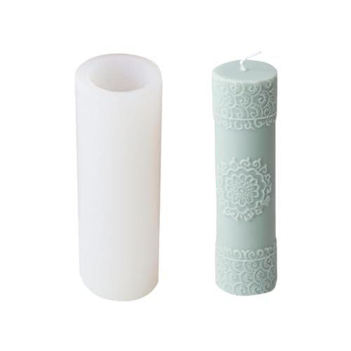 Praktische Form mit niedlichem Spitzenmuster, zylinderförmig, Epoxidharz, Heimdekoration, Schmuckformen für Frauen, Seifenform von ERRORY