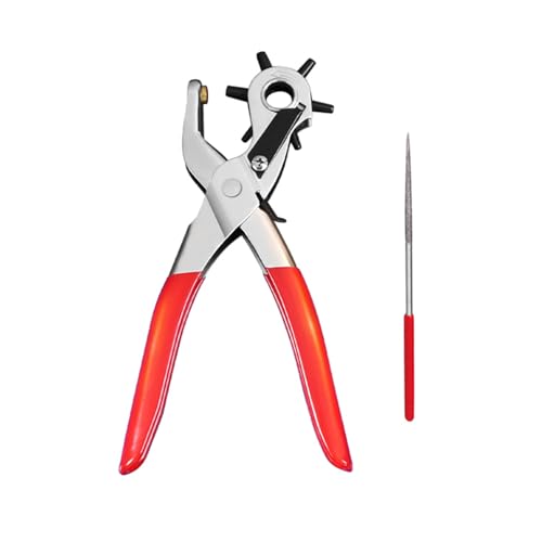 Professioneller Leder-Lochstanzer, strapazierfähig, drehbar, verschiedene Größen, für Gürtel, Haustierhalsband, verstellbares Werkzeug Professioneller Leder-Lochstanzer, strapazierfähig, drehbar, verschiedene Größen, für Gürtel, Haustierhalsband, verstellbares Werkzeug von ERRORY