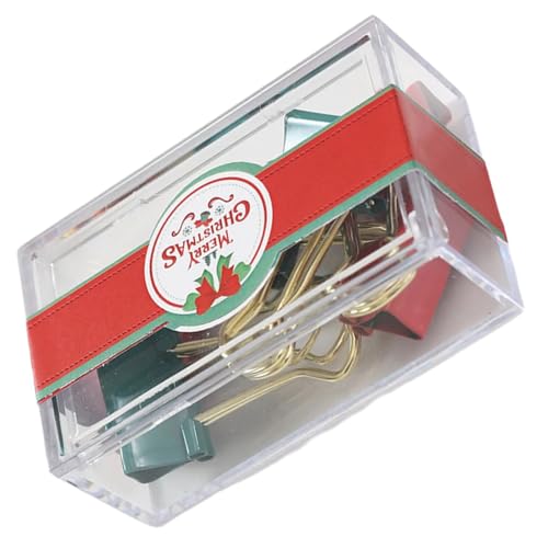 Reißzwecken mit Weihnachtsmotiven, Büroklammern, Metall-Binderclip zum Halten von Bildern, Notizen, Memos, Dateien, Bürobedarf-Set Reißzwecken mit Weihnachtsmotiven, Büroklammern, Metall-Binderclip zum Halten von Bildern, Notizen, Memos, Dateien, Bürobedarf-Set von ERRORY