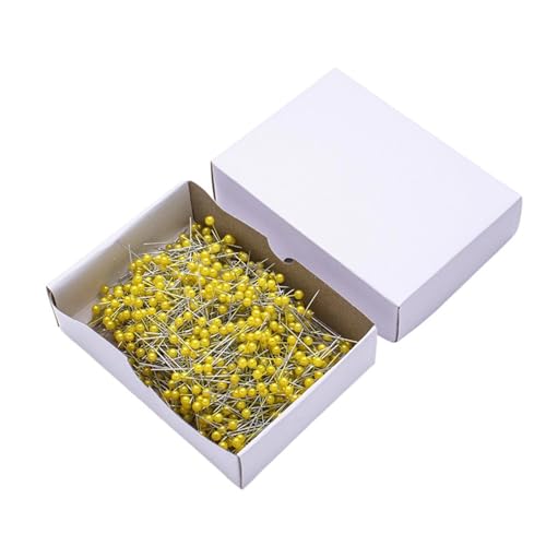 Schneidernadeln, bunte Näh-Positionierungsnadeln, runder Kopf, Quiltnadeln, zum Nähen, Schneidern, Basteln, Schneidern, Positionierung, 800 Stück Schneidernadeln, bunte Näh-Positionierungsnadeln, runder Kopf, Quiltnadeln, zum Nähen, Schneidern, Basteln, Schneidern, Positionierung, 800 Stück von ERRORY