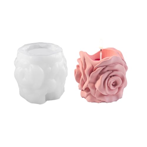 Silikonform, Rosenform, Epoxidharz, geeignet für einzigartige Blumenvasen und Stifthalter, Vasen, Silikonform von ERRORY