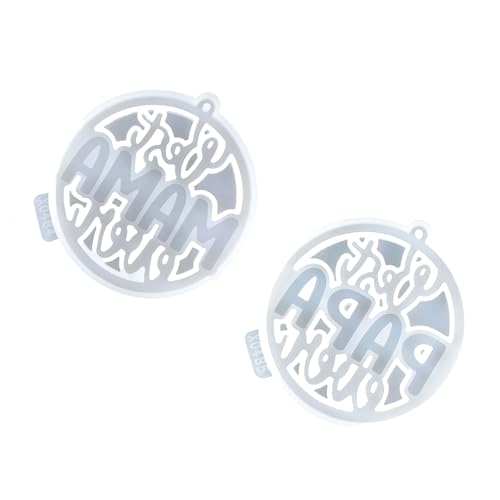 Silikonform für Schlüsselanhänger, Anhänger, runde Ringe, Schlüsselanhänger, Dekoration, Schmuckherstellung, Form für Bastler, Kunstharz, 2 Stück von ERRORY