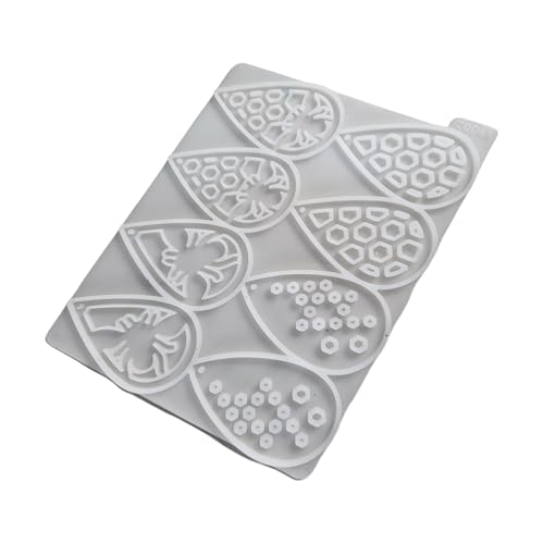 Silikonformen für Ohrringe, Anhänger, Kunstharz, Epoxid-Silikon-Textur für Schmuck-Enthusiasten von ERRORY