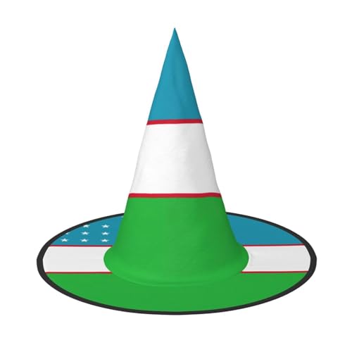 ERSDWRE Flagge der Republik Usbekistan, Hexenhut, Zaubererhut, Cosplay, Zubehör für Halloween, Weihnachten, Karneval, Maskerade ERSDWRE Flagge der Republik Usbekistan, Hexenhut, Zaubererhut, Cosplay, Zubehör für Halloween, Weihnachten, Karneval, Maskerade von ERSDWRE