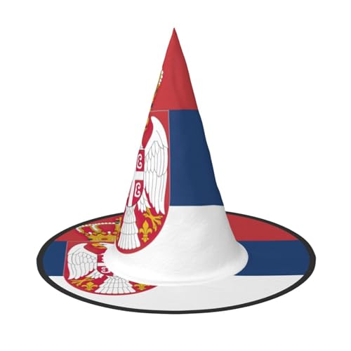ERSDWRE Flagge von Serbien, Hexenhut, Zaubererhut, Cosplay, Zubehör für Halloween, Weihnachten, Karneval, Maskerade ERSDWRE Flagge von Serbien, Hexenhut, Zaubererhut, Cosplay, Zubehör für Halloween, Weihnachten, Karneval, Maskerade von ERSDWRE