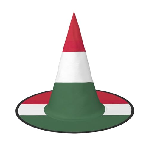 ERSDWRE Flagge von Ungarn, Hexenhut, Zaubererhut, Cosplay, Zubehör für Halloween, Weihnachten, Karneval, Maskerade von ERSDWRE