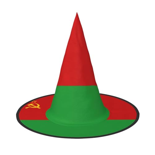 ERSDWRE Flagge von Weißrussland, Hexenhut, Zaubererhut, Cosplay, Zubehör für Halloween, Weihnachten, Karneval, Maskerade von ERSDWRE