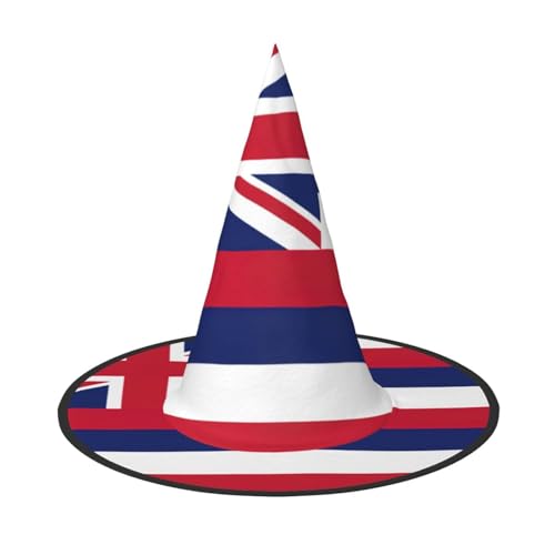 ERSDWRE Hawaii-Flagge, Hexenhut, Zaubererhut, Cosplay, Zubehör für Halloween, Weihnachten, Karneval, Maskerade von ERSDWRE