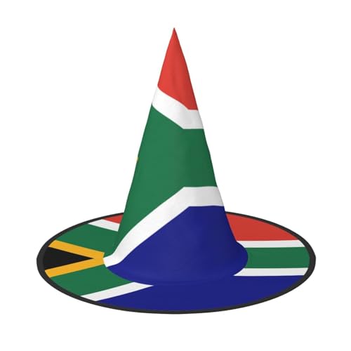 ERSDWRE Hexenhut Zaubererhut mit südafrikanischer Flagge, Cosplay, Zubehör für Halloween, Weihnachten, Karneval, Maskerade ERSDWRE Hexenhut Zaubererhut mit südafrikanischer Flagge, Cosplay, Zubehör für Halloween, Weihnachten, Karneval, Maskerade von ERSDWRE