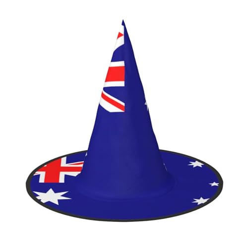 ERSDWRE Hexenhut mit australischer Flagge, Zaubererhut, Cosplay, Zubehör für Halloween, Weihnachten, Karneval, Maskerade ERSDWRE Hexenhut mit australischer Flagge, Zaubererhut, Cosplay, Zubehör für Halloween, Weihnachten, Karneval, Maskerade von ERSDWRE