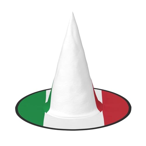ERSDWRE Hexenhut mit italienischer Flagge, Zaubererhut, Cosplay, Zubehör für Halloween, Weihnachten, Karneval, Maskerade ERSDWRE Hexenhut mit italienischer Flagge, Zaubererhut, Cosplay, Zubehör für Halloween, Weihnachten, Karneval, Maskerade von ERSDWRE