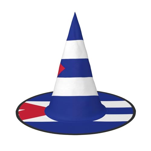 ERSDWRE Hexenhut mit kubanischer Flagge, Zaubererhut, Cosplay, Zubehör für Halloween, Weihnachten, Karneval, Maskerade ERSDWRE Hexenhut mit kubanischer Flagge, Zaubererhut, Cosplay, Zubehör für Halloween, Weihnachten, Karneval, Maskerade von ERSDWRE