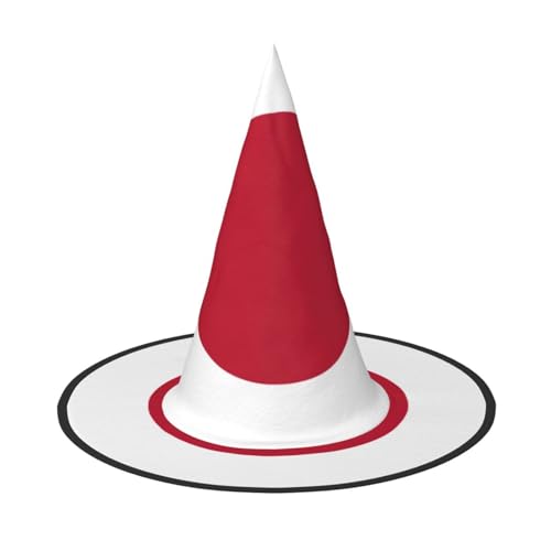 ERSDWRE Japanische Flagge, Hexenhut, Zaubererhut, Cosplay, Zubehör für Halloween, Weihnachten, Karneval, Maskerade von ERSDWRE