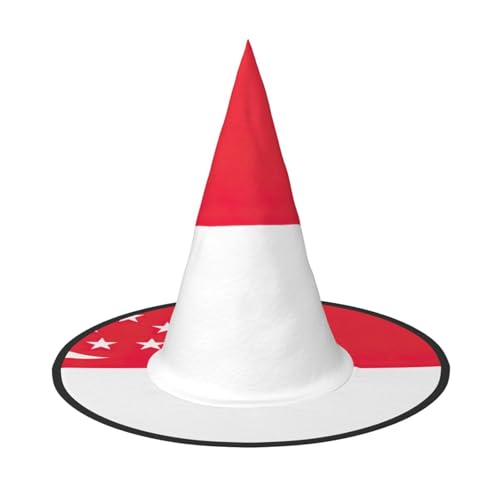 ERSDWRE Singapur-Flagge, Hexenhut, Zaubererhut, Cosplay, Zubehör für Halloween, Weihnachten, Karneval, Maskerade ERSDWRE Singapur-Flagge, Hexenhut, Zaubererhut, Cosplay, Zubehör für Halloween, Weihnachten, Karneval, Maskerade von ERSDWRE