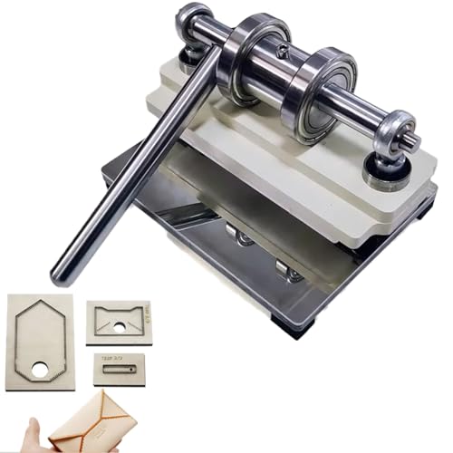 Lederstanze, Handpresse-Lederschneidemaschine, manuelle Stanz- und Prägemaschine mit Messerform für Leder- und Papierhandwerk, DIY-Schneidemusterform-Stempeln von ERSINIAN