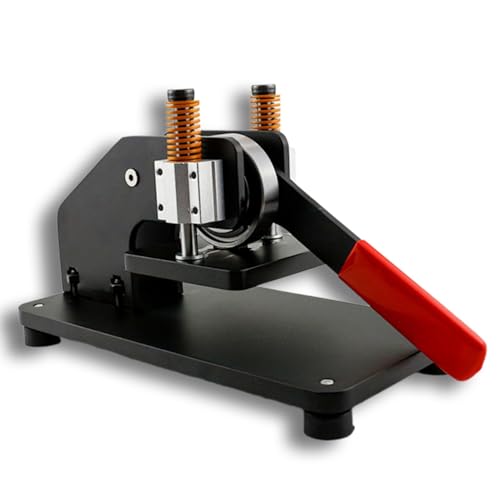 Manuelle Lederpresse, Lederschneidemaschine mit Mattplatte, Schneidehöhe 23,8 mm, Plattengröße 10 x 10 cm, Prägeplatten-Stanzmaschine Manuelle Lederpresse, Lederschneidemaschine mit Mattplatte, Schneidehöhe 23,8 mm, Plattengröße 10 x 10 cm, Prägeplatten-Stanzmaschine von ERSINIAN