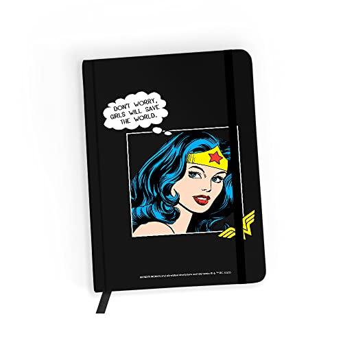 ERT GROUP Original und offiziell lizenziert von DC Notizbuch, Muster Wonder Woman 028 black, mit liniertes Papier, A5 ERT GROUP Original und offiziell lizenziert von DC Notizbuch, Muster Wonder Woman 028 black, mit liniertes Papier, A5 von ERT GROUP