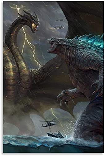ERUZO 5D-Diamantmalerei zum Selbermachen, Kristall-Strass-Gemälde, Godzilla, König der Monster, Godzilla King Ghidorah und Bild, Stickbilder, Kunst, 30 x 40 cm ERUZO 5D-Diamantmalerei zum Selbermachen, Kristall-Strass-Gemälde, Godzilla, König der Monster, Godzilla King Ghidorah und Bild, Stickbilder, Kunst, 30 x 40 cm von ERUZO