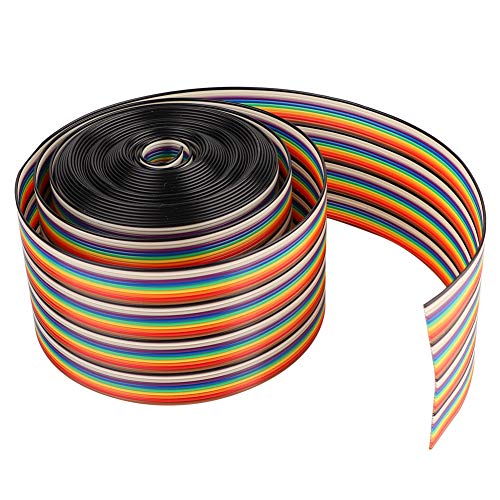 40p Flat Ribbon Kabeldraht, 5,08 Cm mit 7 * 0,127 Kupfer aus Diener für die Interne Verkabelung von Elektronischen, Elektrischen und Ausrüstungsinstrumenten, 1 Meter für (1 Meter) von ERYUE