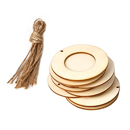 ERYUE Bilderrahmen, 10 Stück, Mini-Bilderrahmen aus Holz, rund, mit Fotohalterung und Basteln ERYUE Bilderrahmen, 10 Stück, Mini-Bilderrahmen aus Holz, rund, mit Fotohalterung und Basteln von ERYUE