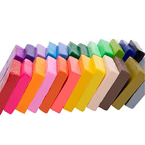 ERYUE polymer clay cutters,24 Farben Small Block Polymer Clay, DIY-Set aus farbigem Ton mit Modellierwerkzeugen, mit Bildhauerwerkzeugen, sicher für Kinder, Künstler von ERYUE