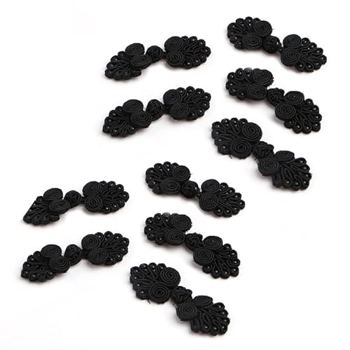 ERYUXWE Chinesische Knoten für Froschknöpfe, 10 Paar, traditionelle chinesische Kleidung, Ornament für Muttertag, Mutter, Geschenk ERYUXWE Chinesische Knoten für Froschknöpfe, 10 Paar, traditionelle chinesische Kleidung, Ornament für Muttertag, Mutter, Geschenk von ERYUXWE