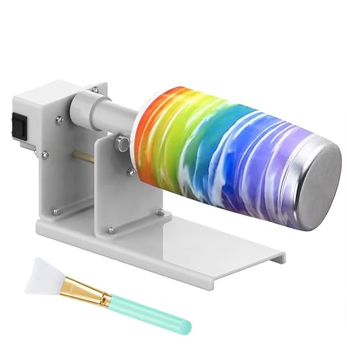 ERZHE 2-Wege-Rotations-Tassenwender zum Basteln, Becherwender für DIY-Glitzer-Epoxidharz, professionelles Design, Becherspinner-Maschinen-Set für Starter von ERZHE