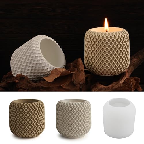 Silikonform für Blumentopf, Sukkulenten, Kerzen, Kunstharz, Gießformen für Heimdekoration und Kerzenherstellung, Wellen-Spiralform Silikonform für Blumentopf, Sukkulenten, Kerzen, Kunstharz, Gießformen für Heimdekoration und Kerzenherstellung, Wellen-Spiralform von ESEDAGE