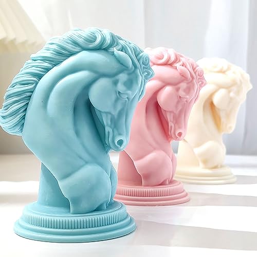 Silikonformen mit Pferd und Tier, Harzguss-Set und Kerzenherstellung, 3D-Heimdekor-Formen von ESEENS