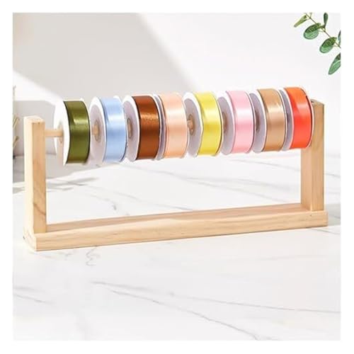 Bandrollen-Präsentationsständer, 40 x 16 cm, Bandhalter, Organizer-Rack, Band-Präsentationsregal auf der Arbeitsplatte for Geschenkpapier, Näh- und Stickgarn, ideal von ESESE