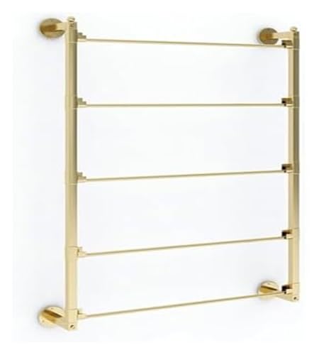 Bandrollen-Präsentationsständer, Band- und Krawattenhalter for den Einzelhandel, Wandmontierter Geschenkpapier-Organizer, Bandständer, for Heimbekleidungseinzelhandel(Gold,Lxh60x75cm/23.6x29.5in) von ESESE