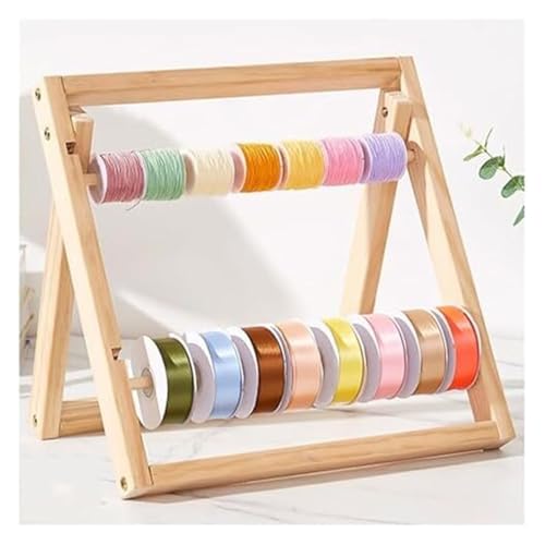Bandrollen-Präsentationsständer, Bandhalter-Organizer-Rack mit Theken-Präsentationsregal for Geschenkpapier, Näh- und Stickgarn, ideal 40 × cm von ESESE