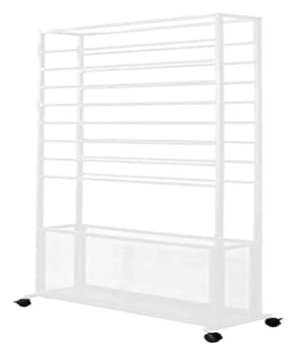 Bandrollen-Präsentationsständer, Bandständer, 55,1 Zoll großer Bandhalter, robuster, beweglicher Schal-Organizer-Präsentationsständer/Bandständer, for Bastelräume(White,Long 85cm/33.5inch) von ESESE