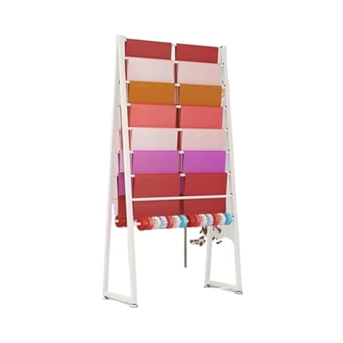 Bandrollen-Präsentationsständer, Bandständer, Dessous-Kleiderständer, Schal-Organizer, Krawattenständer, Präsentationsständer for Bekleidungsgeschäfte/Geschenkeläden(White,31.5x19.69x66.93in) von ESESE